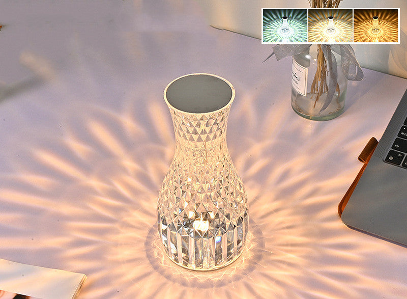 Vase Shape Atmosphere Crystal Table Lamp