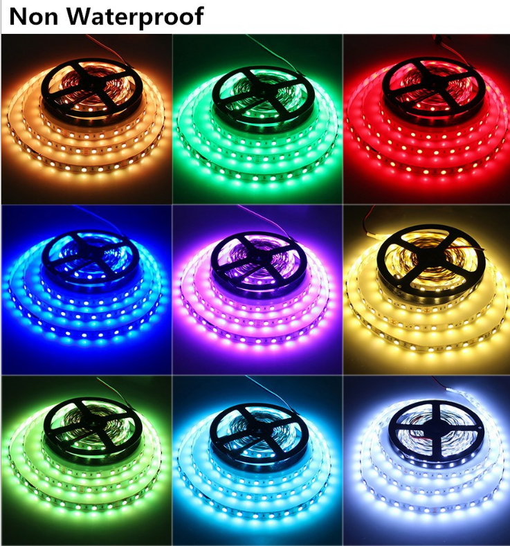 LED Light Strips Highlight 60 Light Beads Epoxy Waterproof Soft Strips