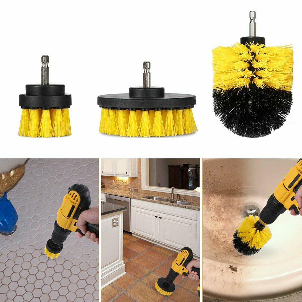 Drill Brush Set Power Scrubber, Car Wash Cleaning Carpet