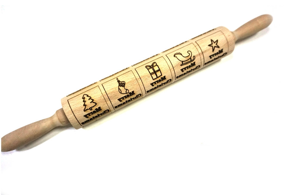 Rolling Pin Christmas Embossing