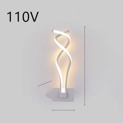 led wall lamp nordic minimalist bedroom bedside lamp