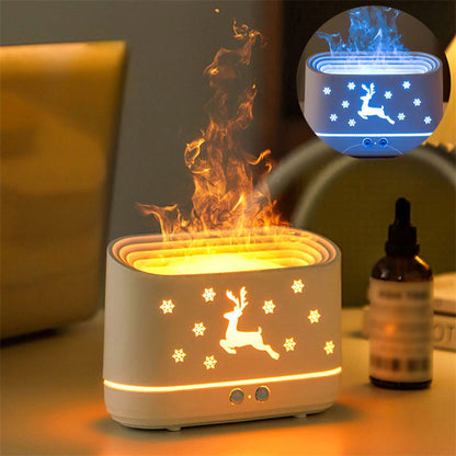 Elk Flame Humidifier Mute Atmosphere Lamp