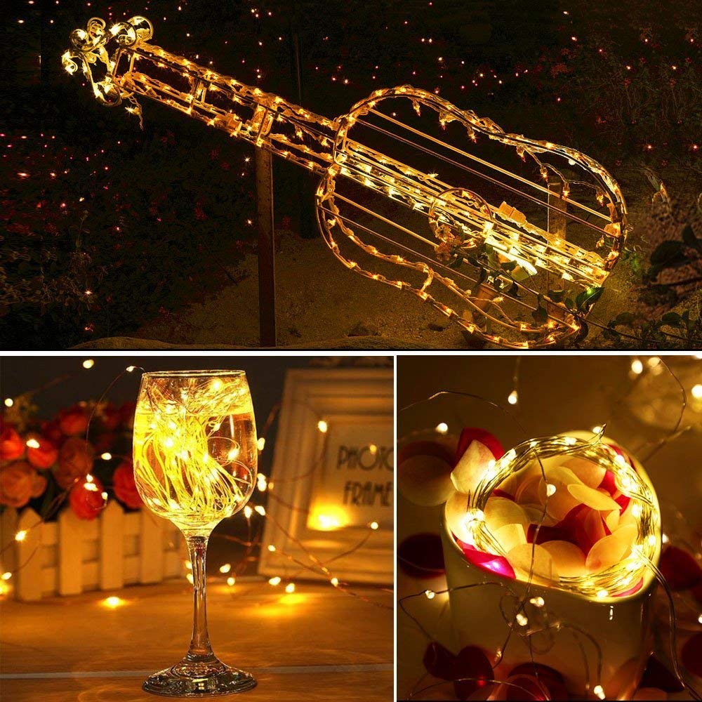 Christmas Light Led Outdoor Battery USB Powered 2m 5m10m String Lights Cooper Wire Garland Wedding Party Decoration Fairy Lights