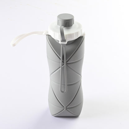 Folding Silicone Water Bottle 600ml