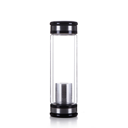 tea bottle bottled water bottle infuser with filter stainless steel tea infuser filter double wall glass sport water tumbler