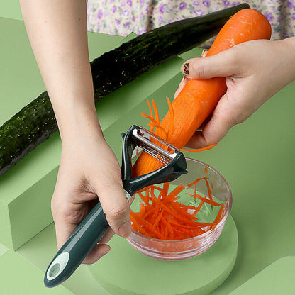 2 In 1 Vegetable Potato Peeler Sharp Parer Slicer Julienne Cutter