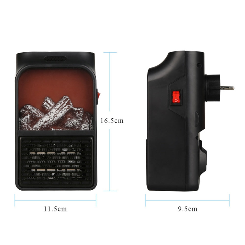 Mini Electric Fireplace Heater, Flame Effect 220V 50Hz