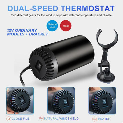 Car Warm Air Blower 12V Heater Fan Windshield Defoggingw