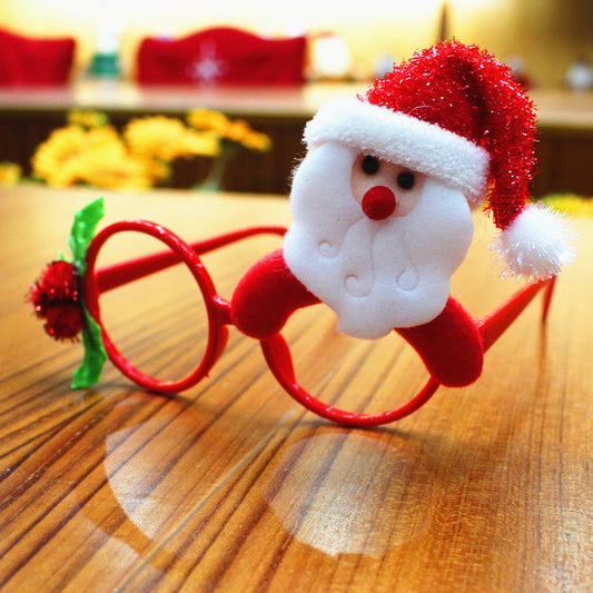 Christmas glasses frame party supplies