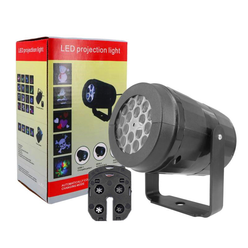 LED Christmas Snow Lights Projector Lamp