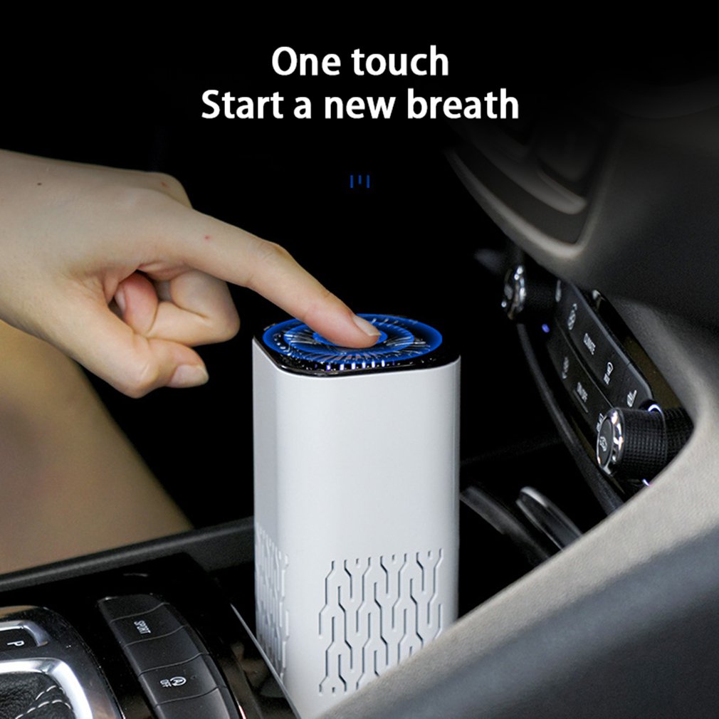 Car Air Purifier Portable Negative Ion Generator Remove Formaldehyde Dust Smoke Air Freshen Washer For Home Car