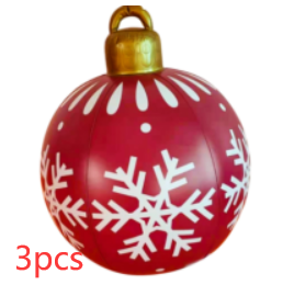 Christmas Ornament Inflatable Ball Outdoor Pvc 60CM