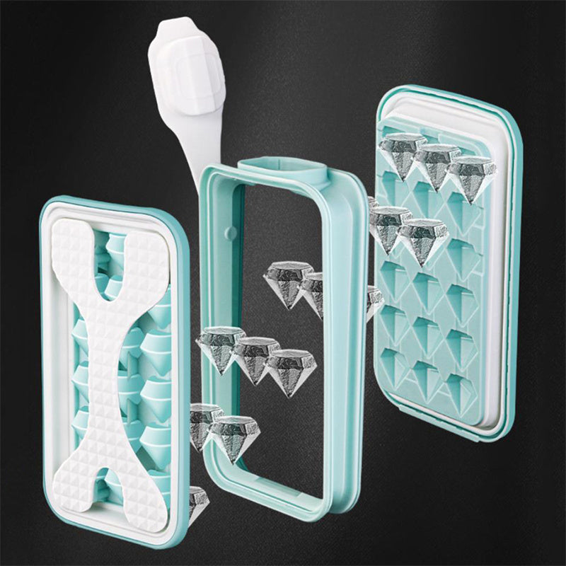 2in1 Portable Silicone Ice cube Mold