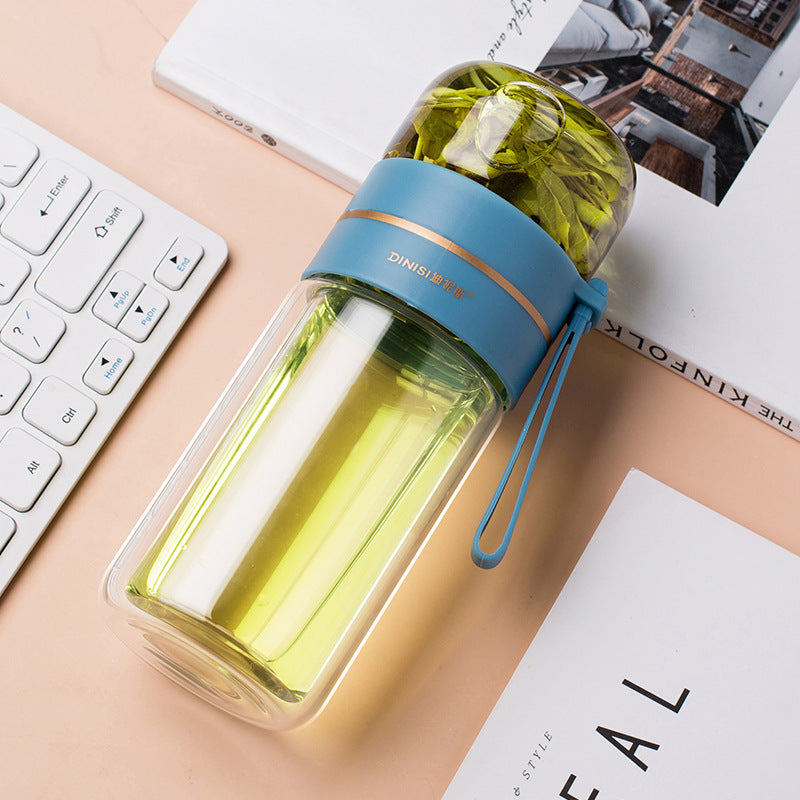 Glass Water Bottle With Tea Infuser