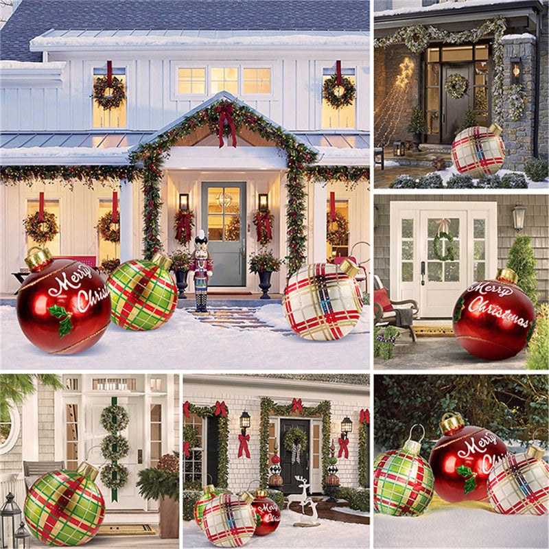 Christmas Ornament Inflatable Ball Outdoor Pvc 60CM