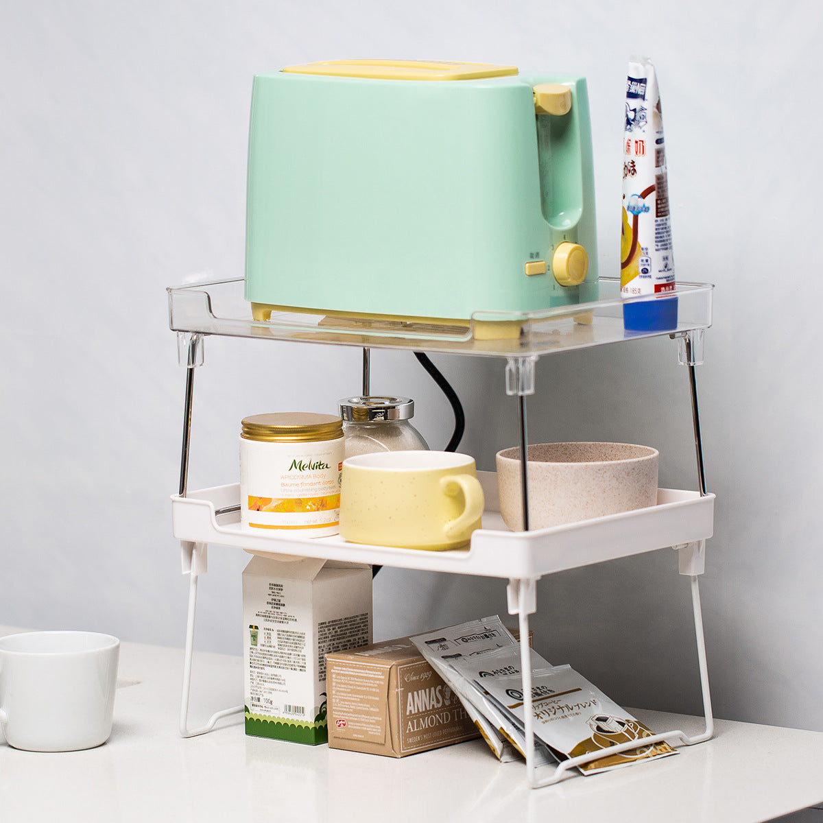 Kitchen supplies rack