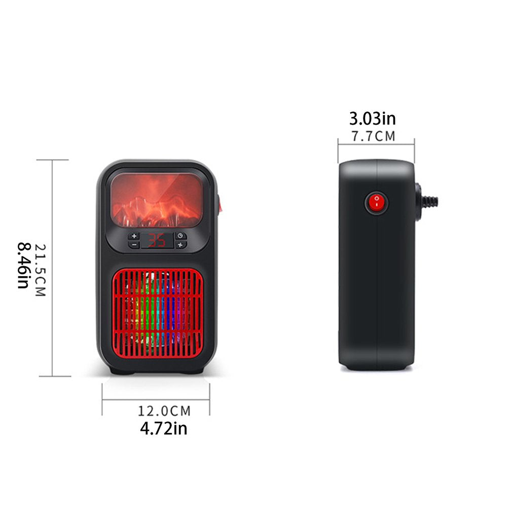 Flame Heater Mini Compact Portable Hot Air Heater