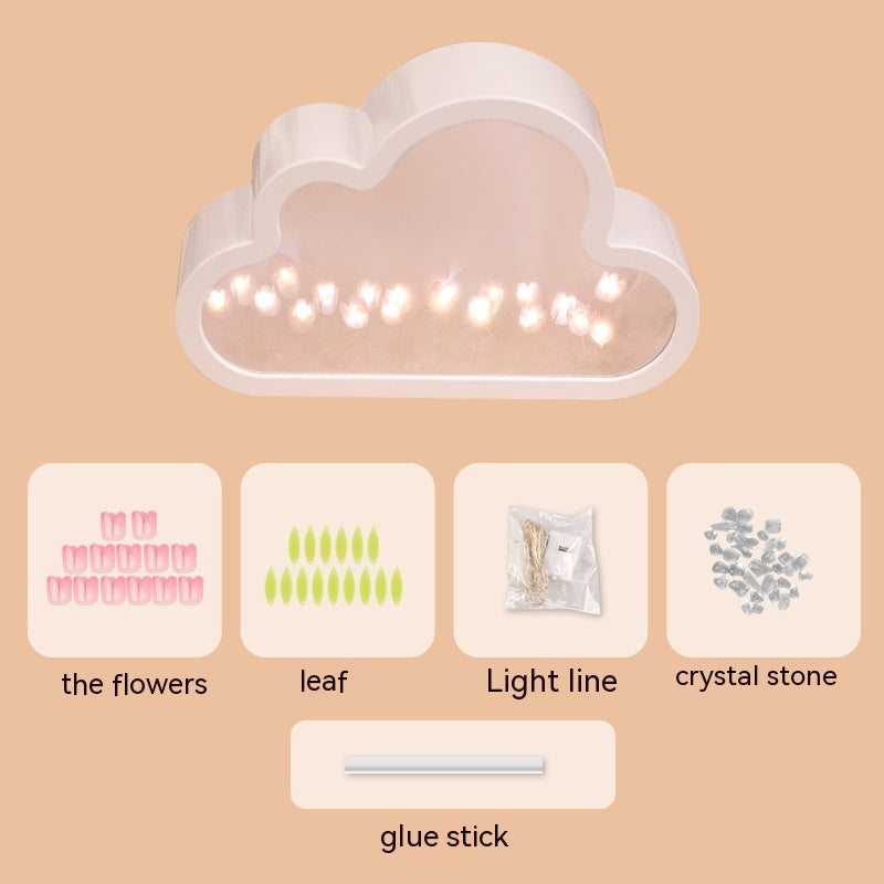 Cloud Tulip Mirror Small Night Light