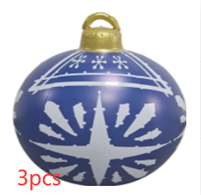 Christmas Ornament Inflatable Ball Outdoor Pvc 60CM