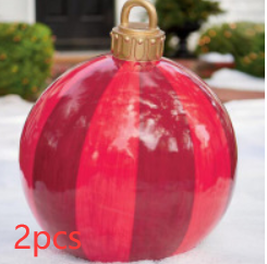 Christmas Ornament Inflatable Ball Outdoor Pvc 60CM