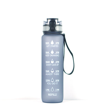 Transparent Flask Water Bottle 1000ml