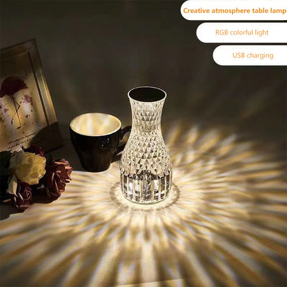 Vase Shape Atmosphere Crystal Table Lamp