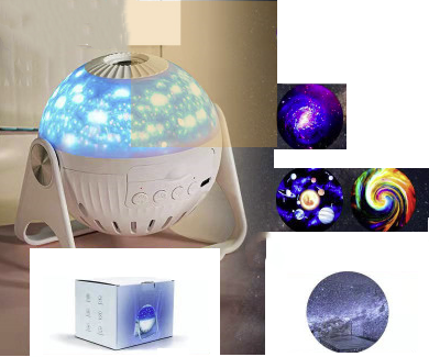 Galaxy Projector Starry Sky Projection Bedroom Bedside Decoration Night Light