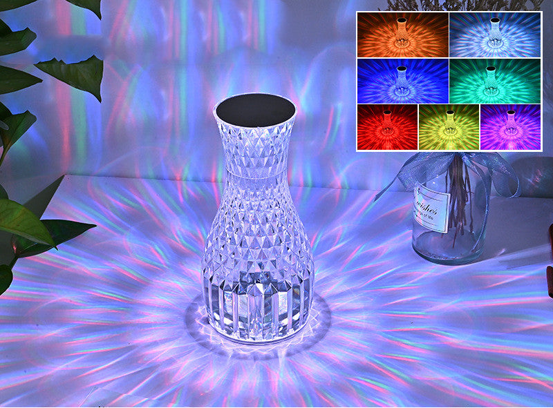 Vase Shape Atmosphere Crystal Table Lamp