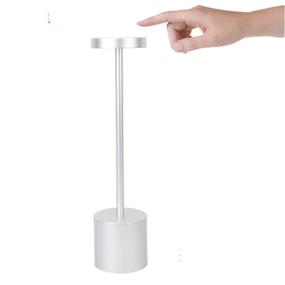 LED Aluminum Alloy Waterproof Rechargeable Desk Lamp Touch Dimming Metal Table Lamps For Bar Living Room Reading Camping Light