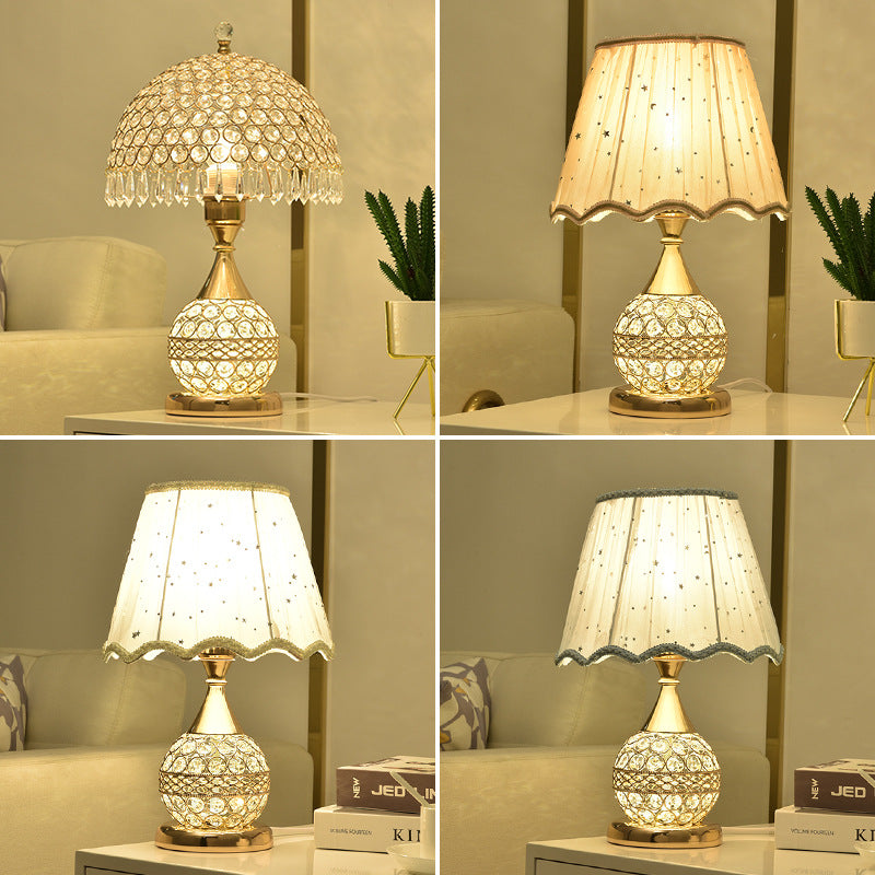 Crystal Desk Lamp Bedroom Bedside Lamp