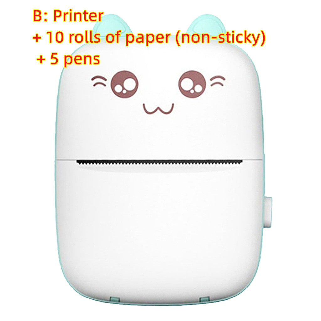 Mini Printer Portable Mini Bluetooth WiFi Printer Mobile Phone Photo Title Note Hot Print Pocket