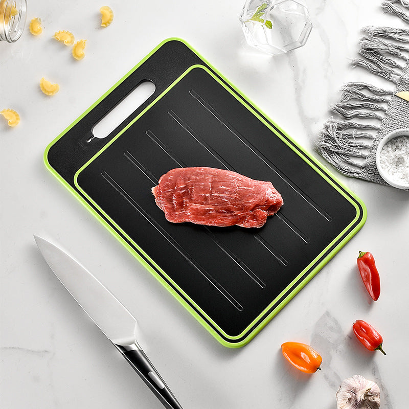 Double-side Cutting Board With Defrosting Function