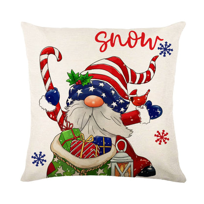 Christmas Decorations Pillow Covers Sofa Square Throw