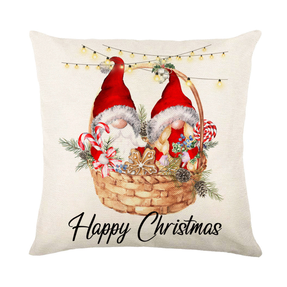 Christmas Decorations Pillow Covers Sofa Square Throw