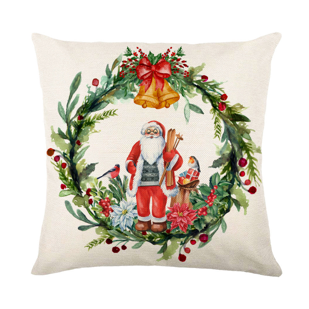 Christmas Decorations Pillow Covers Sofa Square Throw