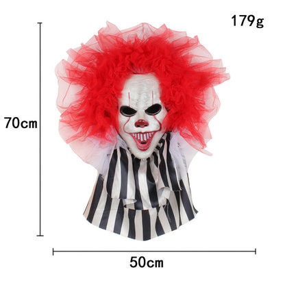 Halloween Horror Clown Wreath Door Hanging