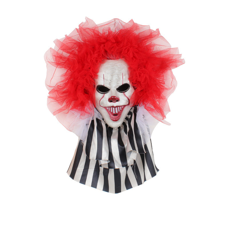 Halloween Horror Clown Wreath Door Hanging