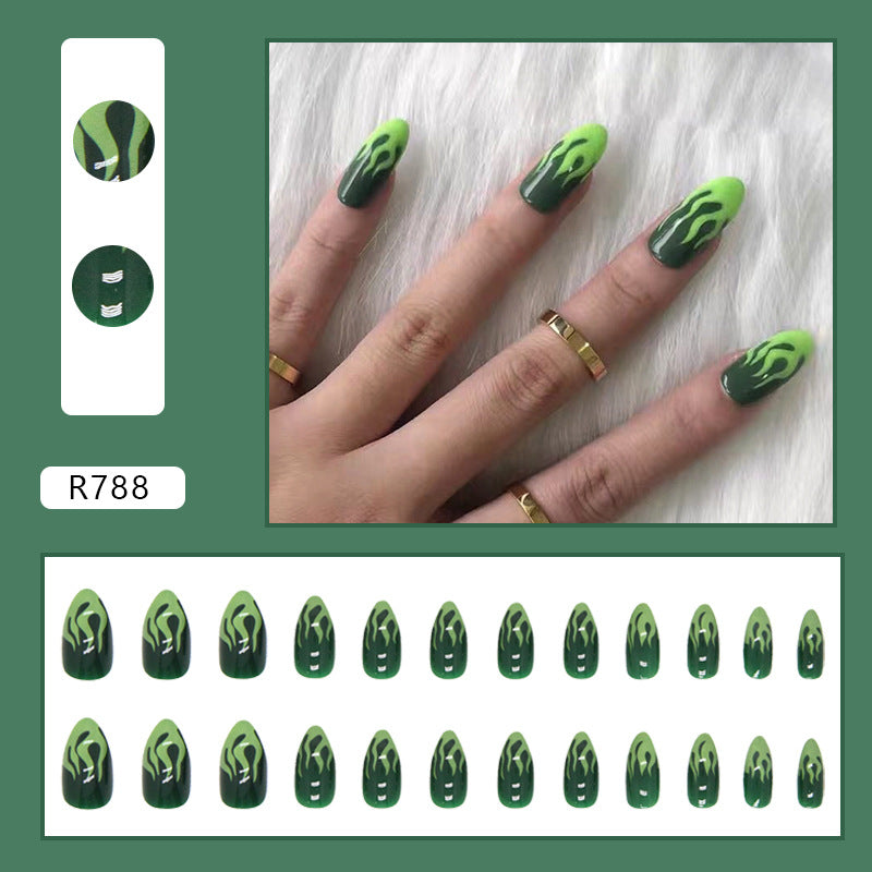 Spring And Summer New Product Simple French Retro Small Fresh Manicure Wearable Nail Patches Wholesale Ladies Only 24 Pieces