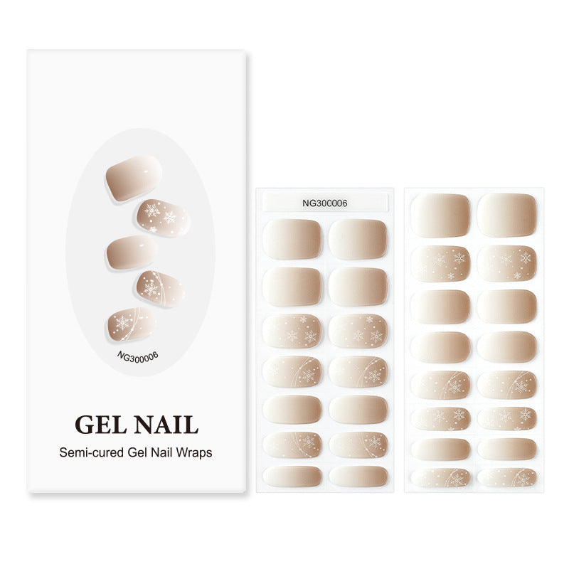 Huizi Customized Gel Manicure Stickers Nail Polish Film Cross-border Manicure Color-changing Nail Stickers 30 Pieces Ohor