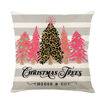 Christmas Decorations Pillow Covers Sofa Square Throw