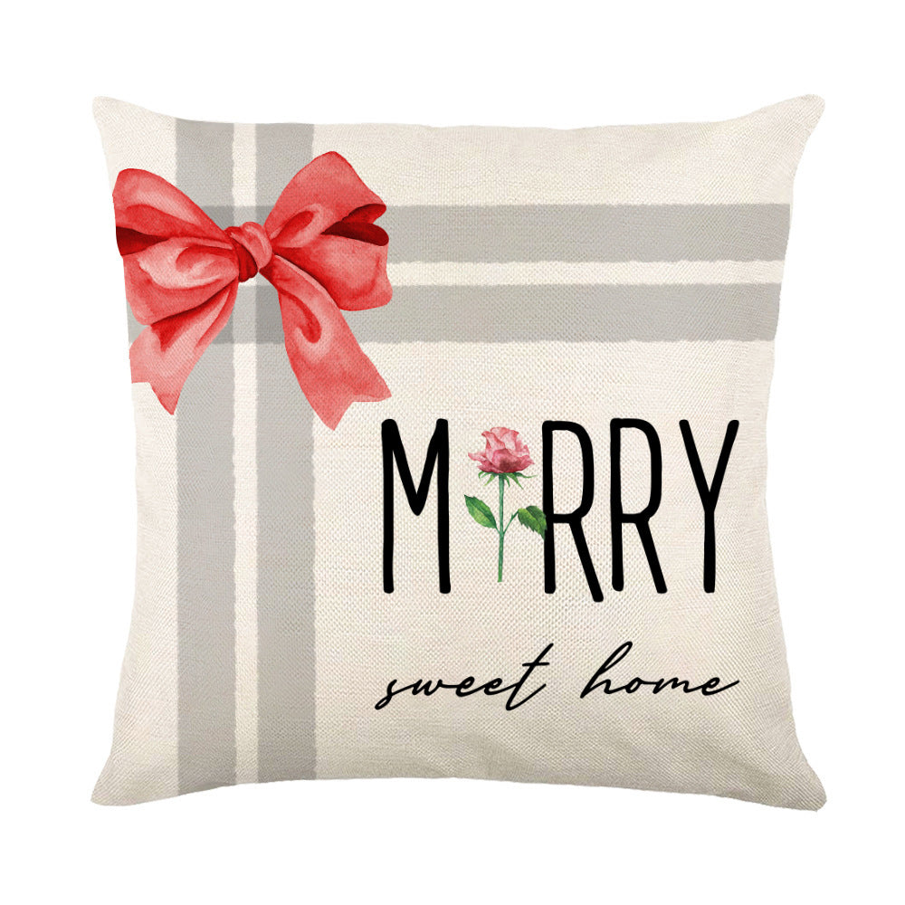 Christmas Decorations Pillow Covers Sofa Square Throw