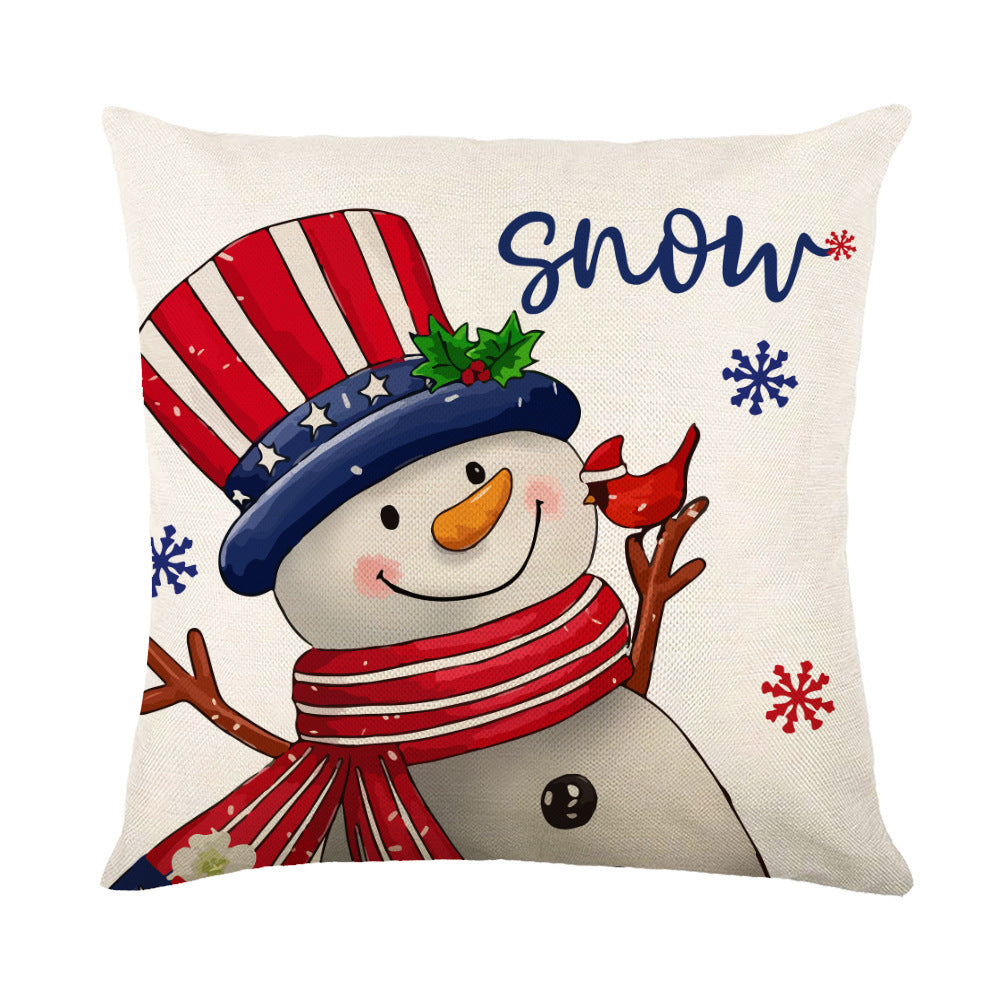 Christmas Decorations Pillow Covers Sofa Square Throw