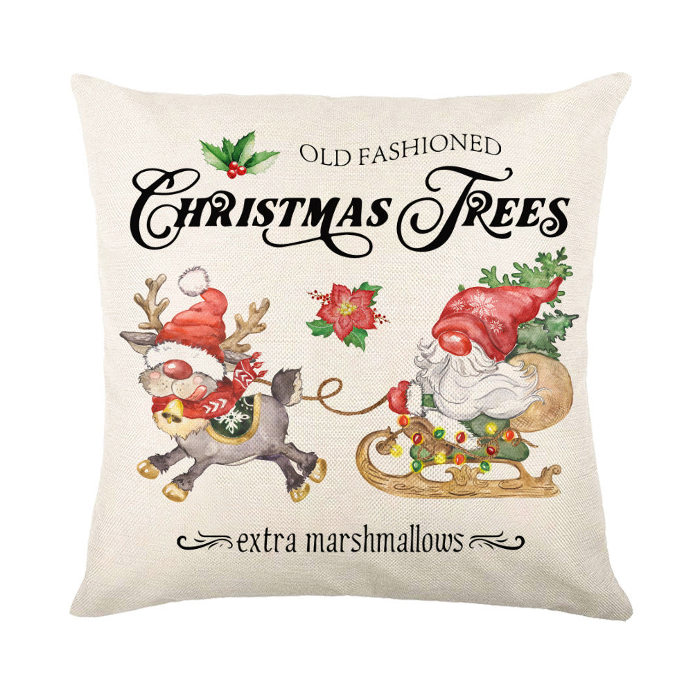 Christmas Decorations Pillow Covers Sofa Square Throw