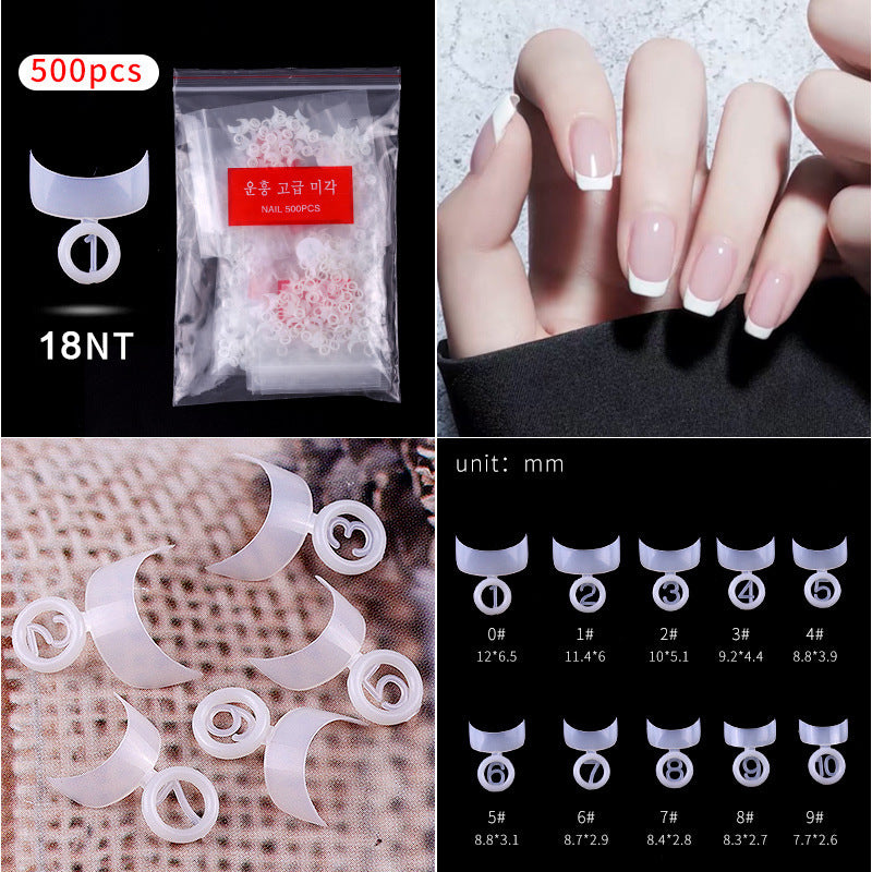 Cross-border Nail Manicure French Style Full Patch Half Patch Fake Nail Patch Handmade Wear Manicure Factory Wholesale