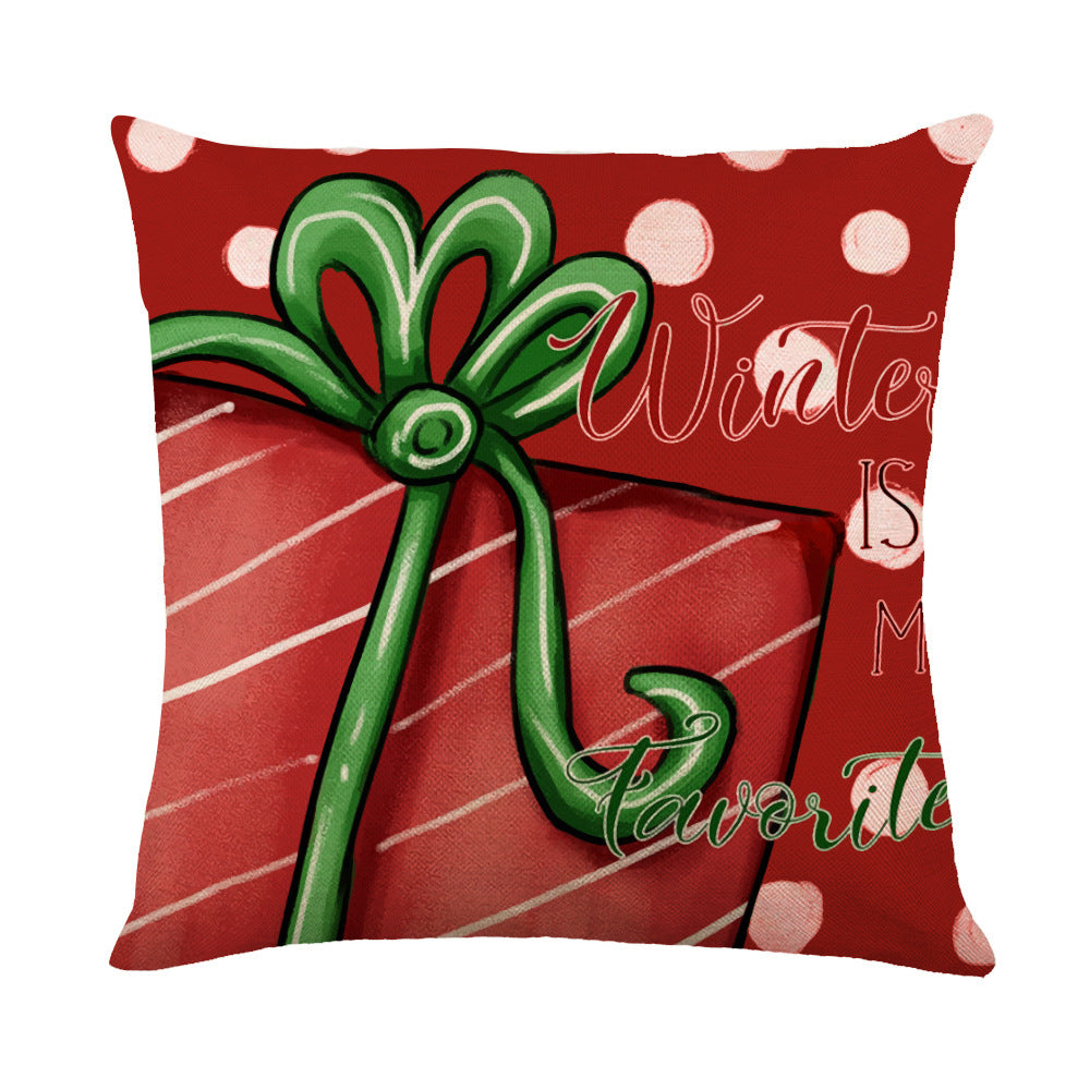 Christmas Decorations Pillow Covers Sofa Square Throw