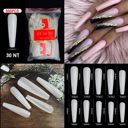 Cross-border Nail Manicure French Style Full Patch Half Patch Fake Nail Patch Handmade Wear Manicure Factory Wholesale