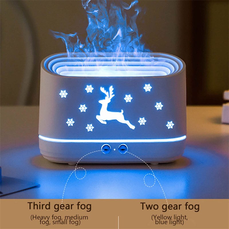 Elk Flame Humidifier Mute Atmosphere Lamp