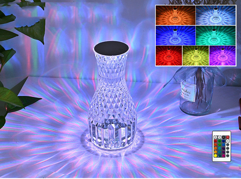 Vase Shape Atmosphere Crystal Table Lamp