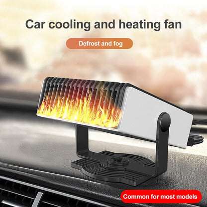 Car Heater Defrost 180-degree Rotation Heat & Cooling Fan 2 In 1