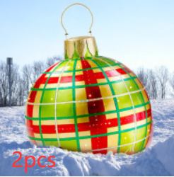 Christmas Ornament Inflatable Ball Outdoor Pvc 60CM